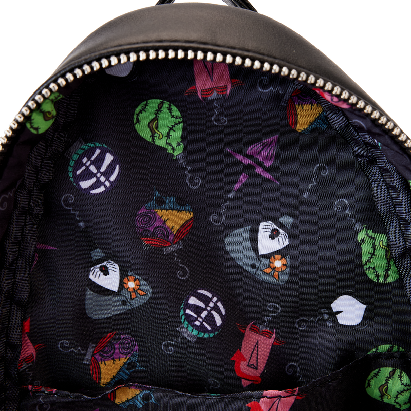Loungefly Disney The Nightmare Before Christmas Glow - in - the - Dark Tree - Shaped Mini Backpack for Festive Occasions