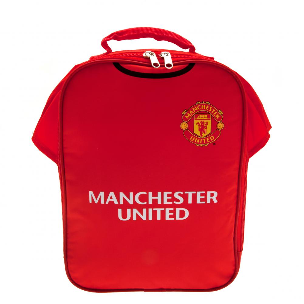 Manchester United Football Club Official Licensed Lunch Bag with Home Shirt Design