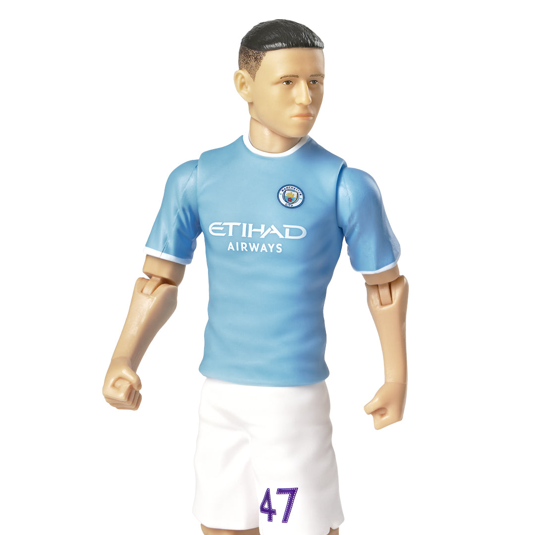 High - Quality Manchester City Phil Foden No. 8 Football Action Figure Collectible