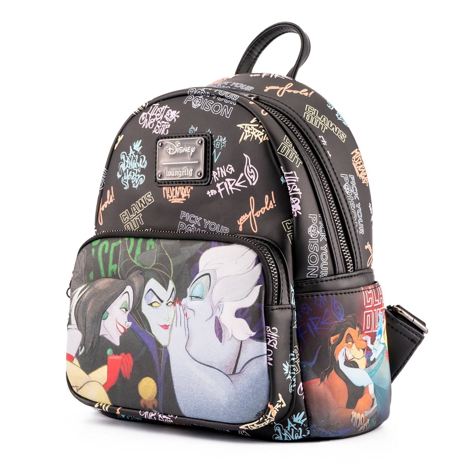 Loungefly Mini Backpack Featuring Disney's Iconic Villains