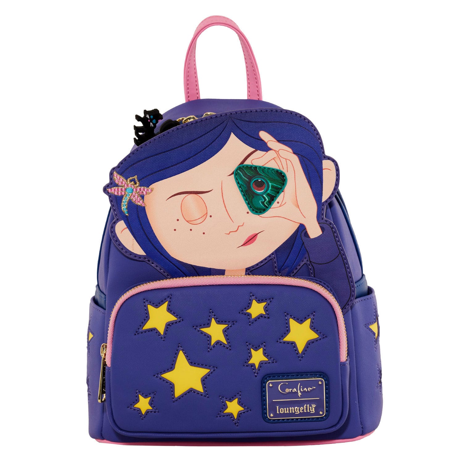 Loungefly Laika Coraline Stars Themed Cosplay Mini Backpack for Fashionable Outings