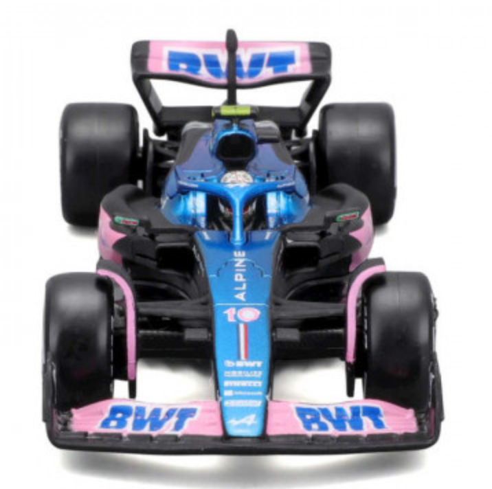 Formula 1 BWT Alpine A523 Official 1:43 Scale Die - cast Model Car Driven by Pierre Gasly with Helmet, a Collectible Racing Replica