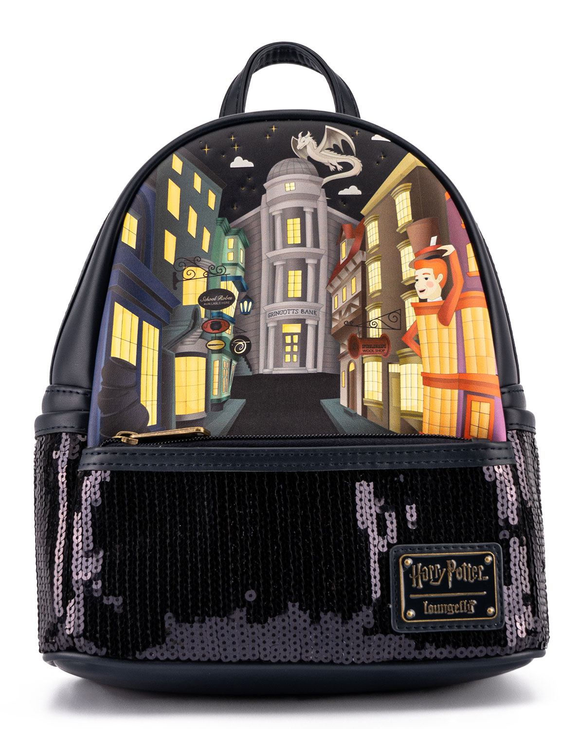 Loungefly Harry Potter Diagon Alley Sparkling Sequin Mini Backpack