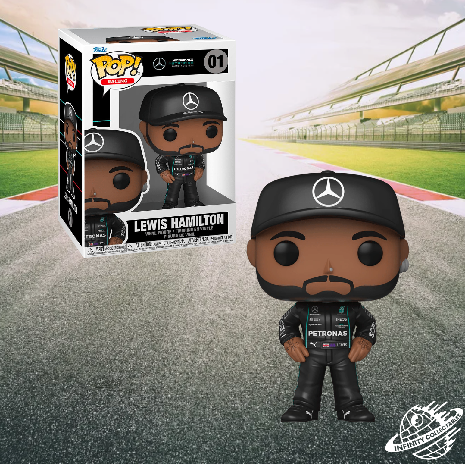 Funko Pop! 10 cm Vinyl Figure of Formula 1 Star Lewis Hamilton