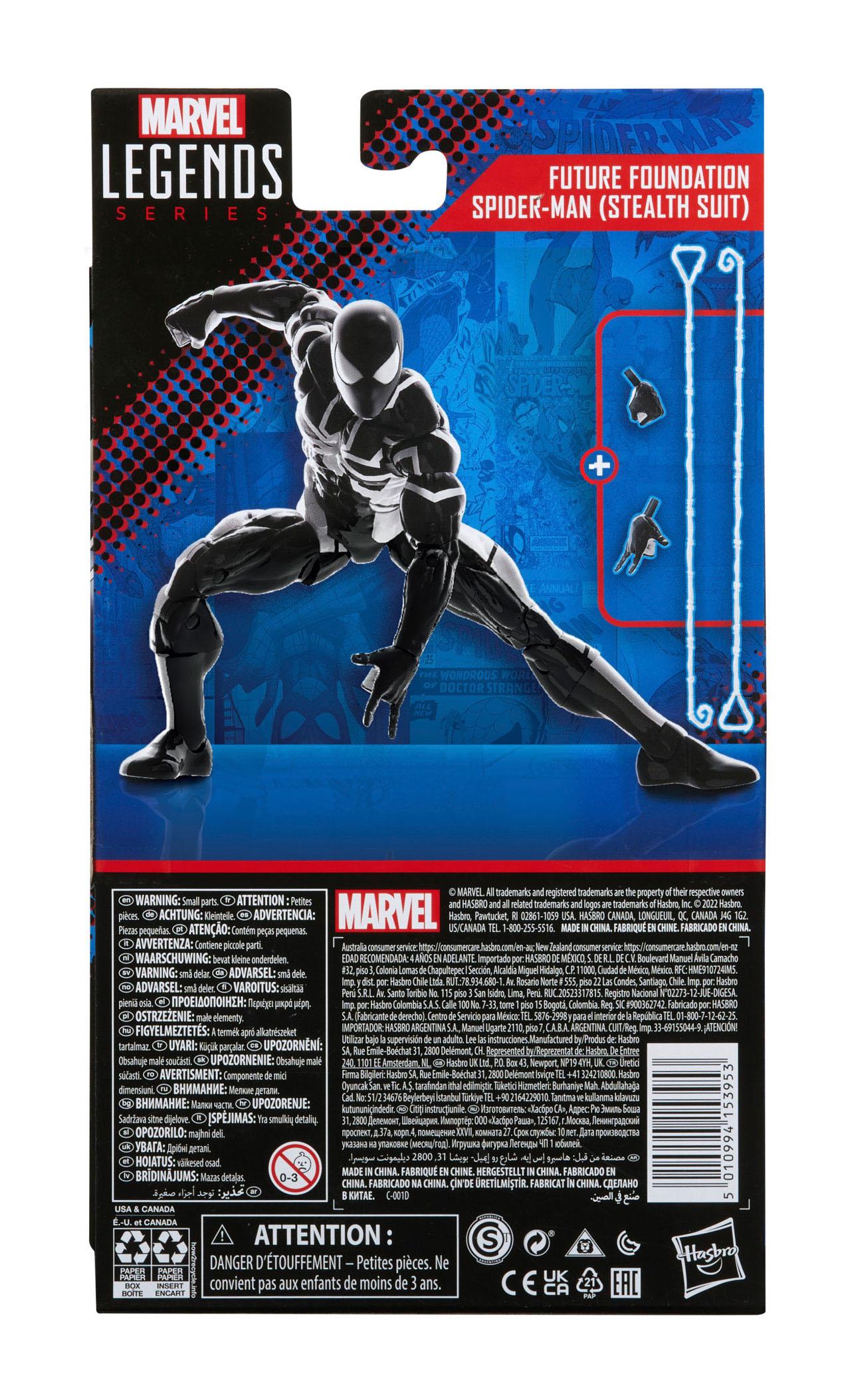 Hasbro's 6-Inch Collectible Marvel Legends Series Action Figure of Future Foundation Spider-Man in Stealth Suit