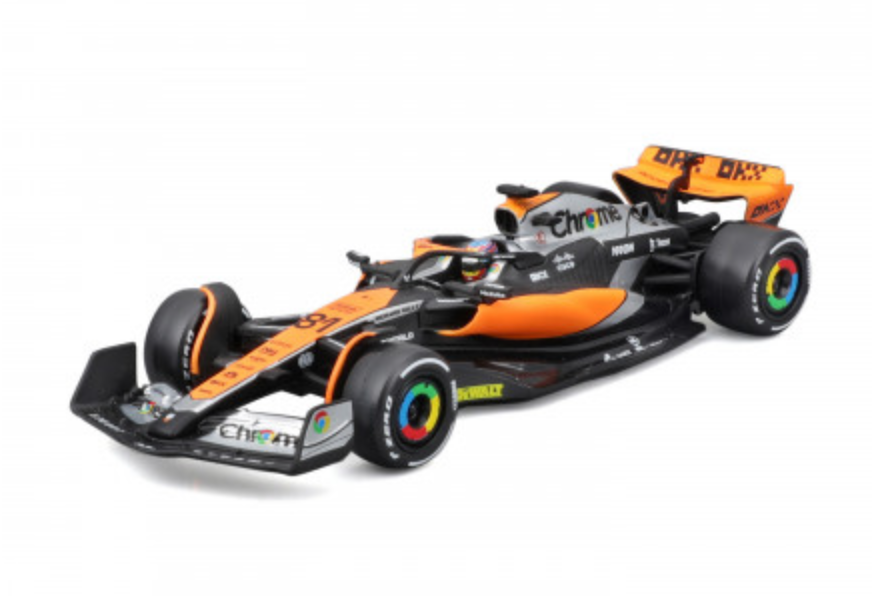 1:43 Scale Official Diecast Model of Formula 1 McLaren MCL60 Oscar Piastri's Car with Helmet
