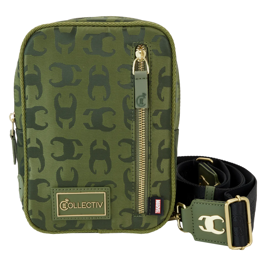 Loungefly Collectiv Marvel Loki Influencer Stylish Convertible Crossbody Travel Bag