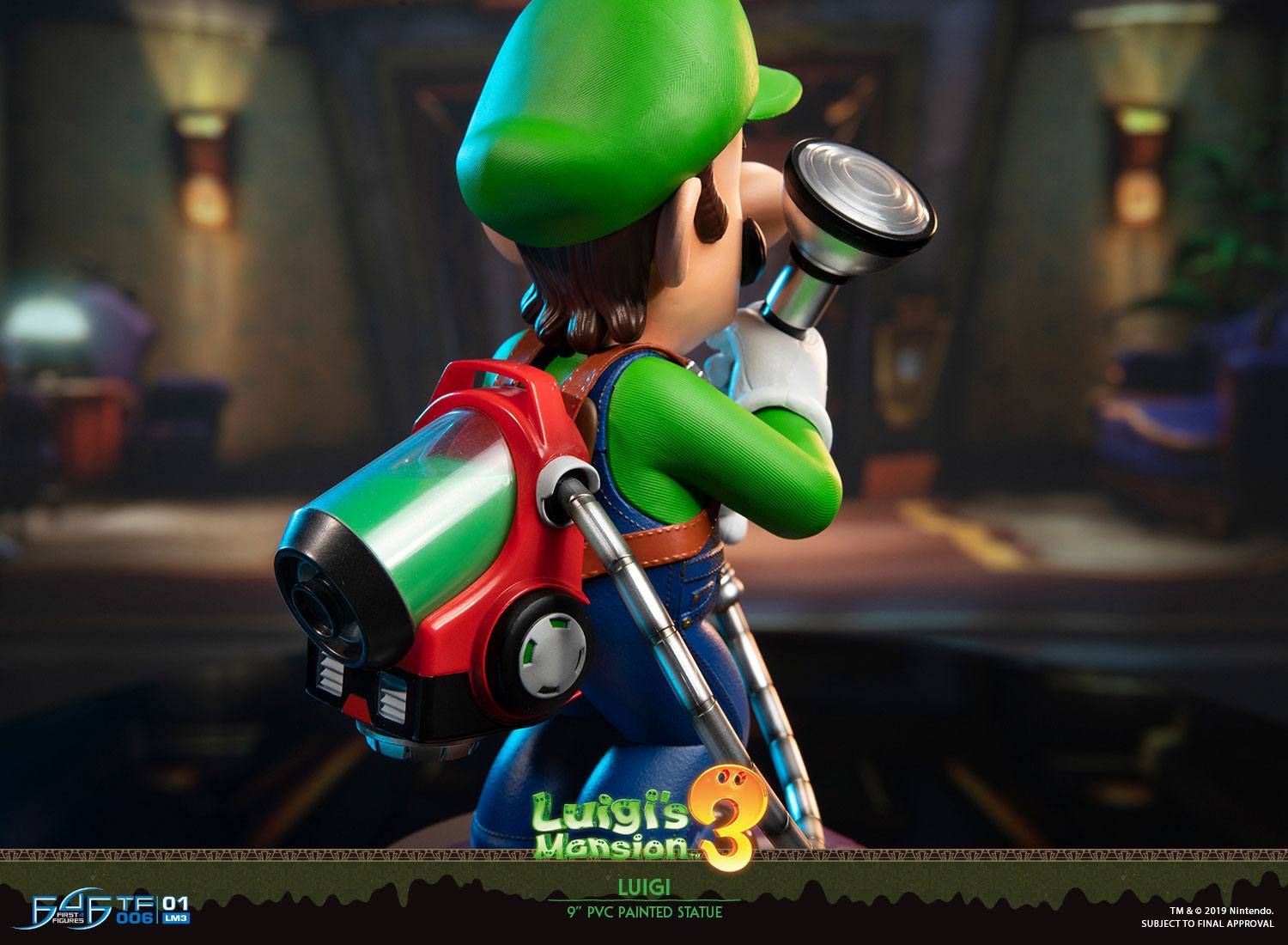 First4Figure 9-Inch Luigi Statue from Luigi's Mansion 3 PVC Collectible Figurine