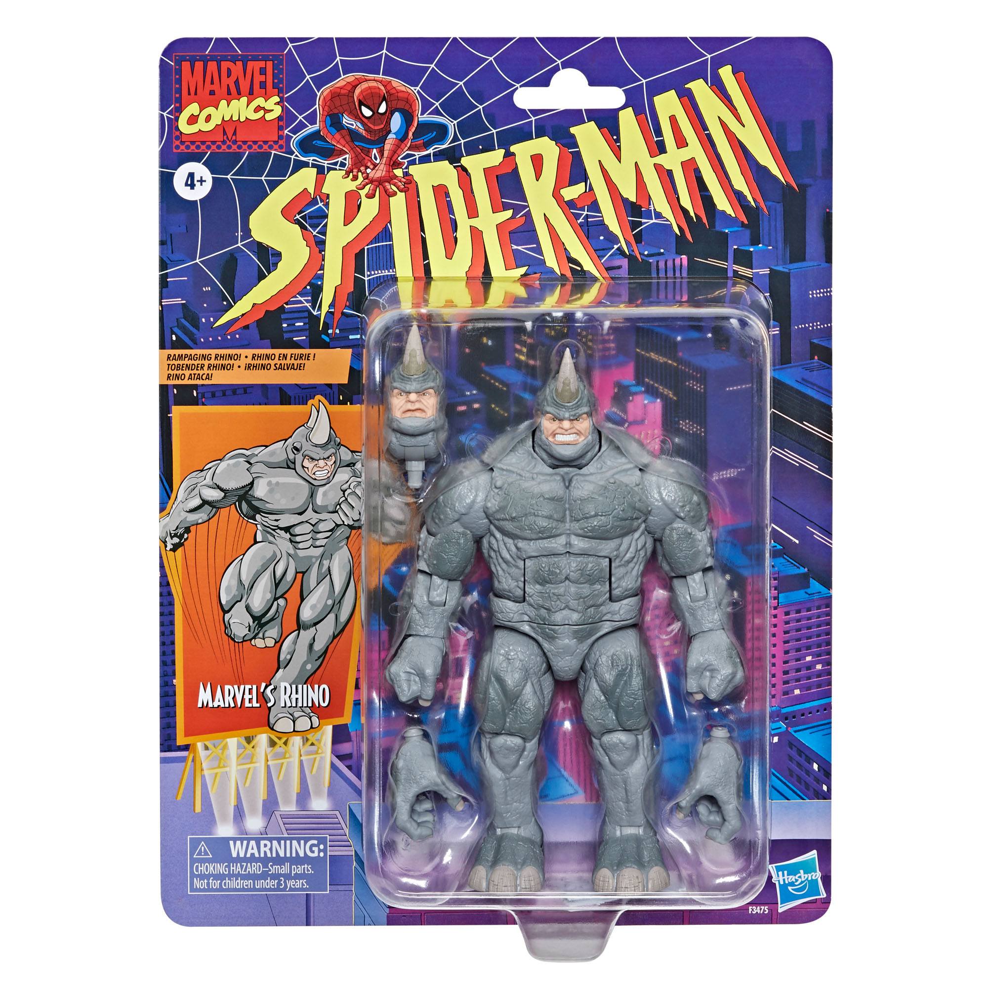 Marvel Legends Retro Deluxe 6 - Inch Rhino Action Figure from Spider - Man Collection