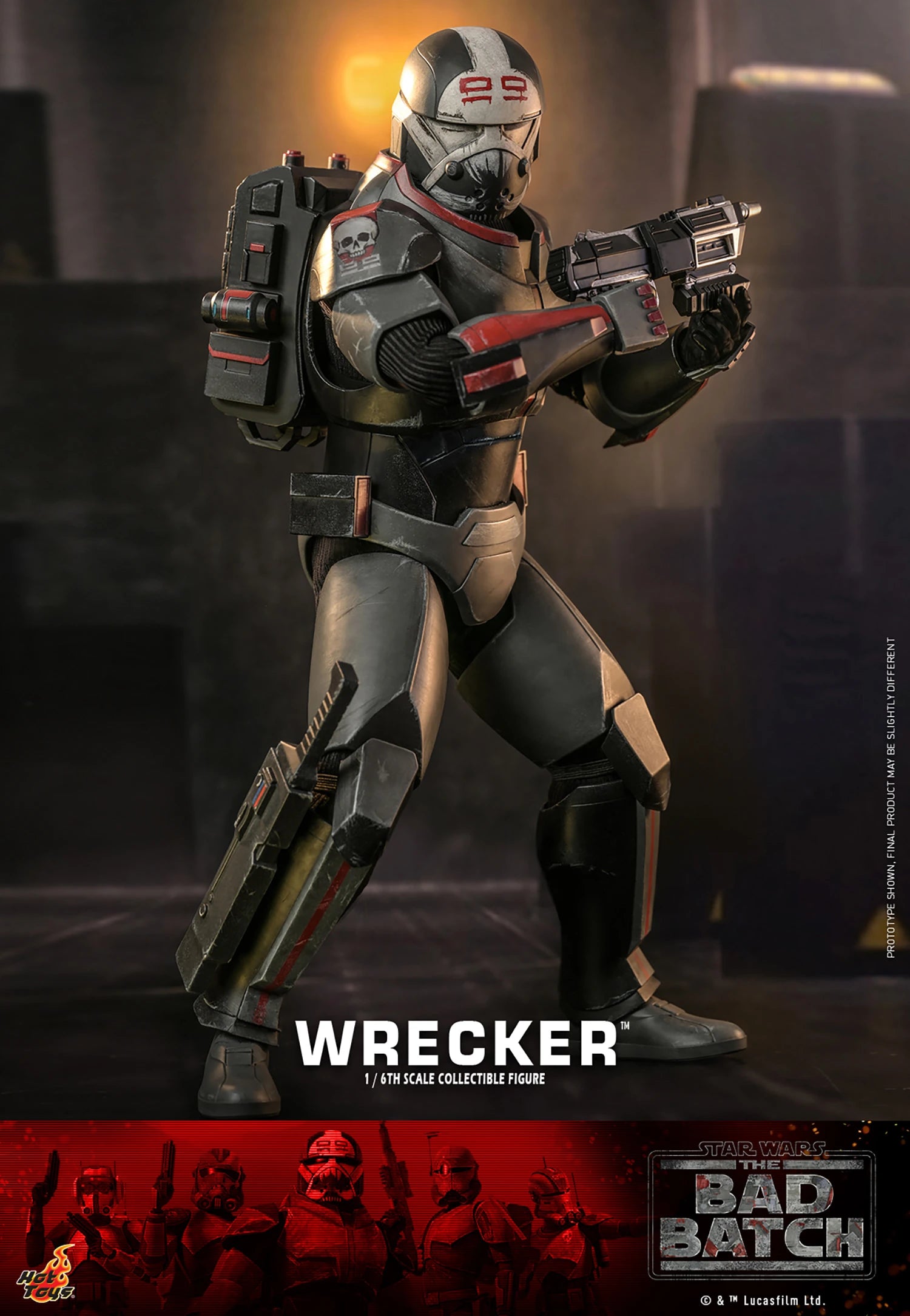 Hot Toys 1/6th Scale Star Wars The Bad Batch Wrecker Collectible Figure