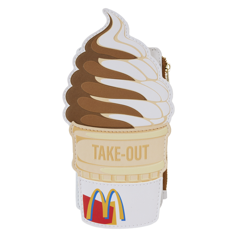 Loungefly Branded McDonald's Inspired Soft Serve Ice Cream Cone-shaped Card Storage Holder