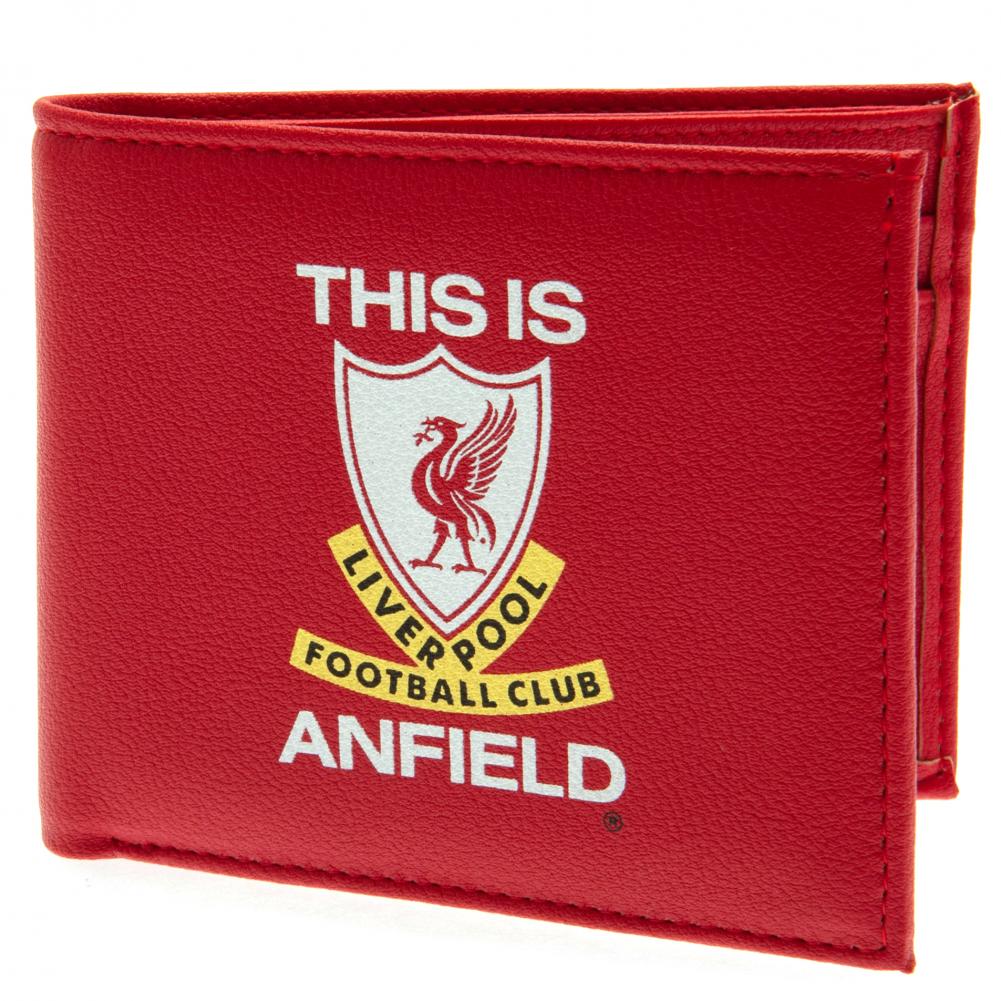 Authentic Liverpool FC Anfield-themed Red PU Leather Wallet for Fans