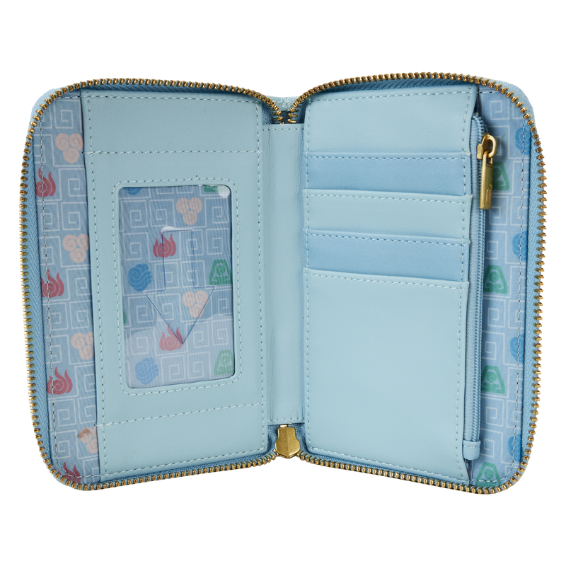 Loungefly Avatar The Last Airbender Stylish Aang, Appa & Momo Zip-Around Vegan Wallet