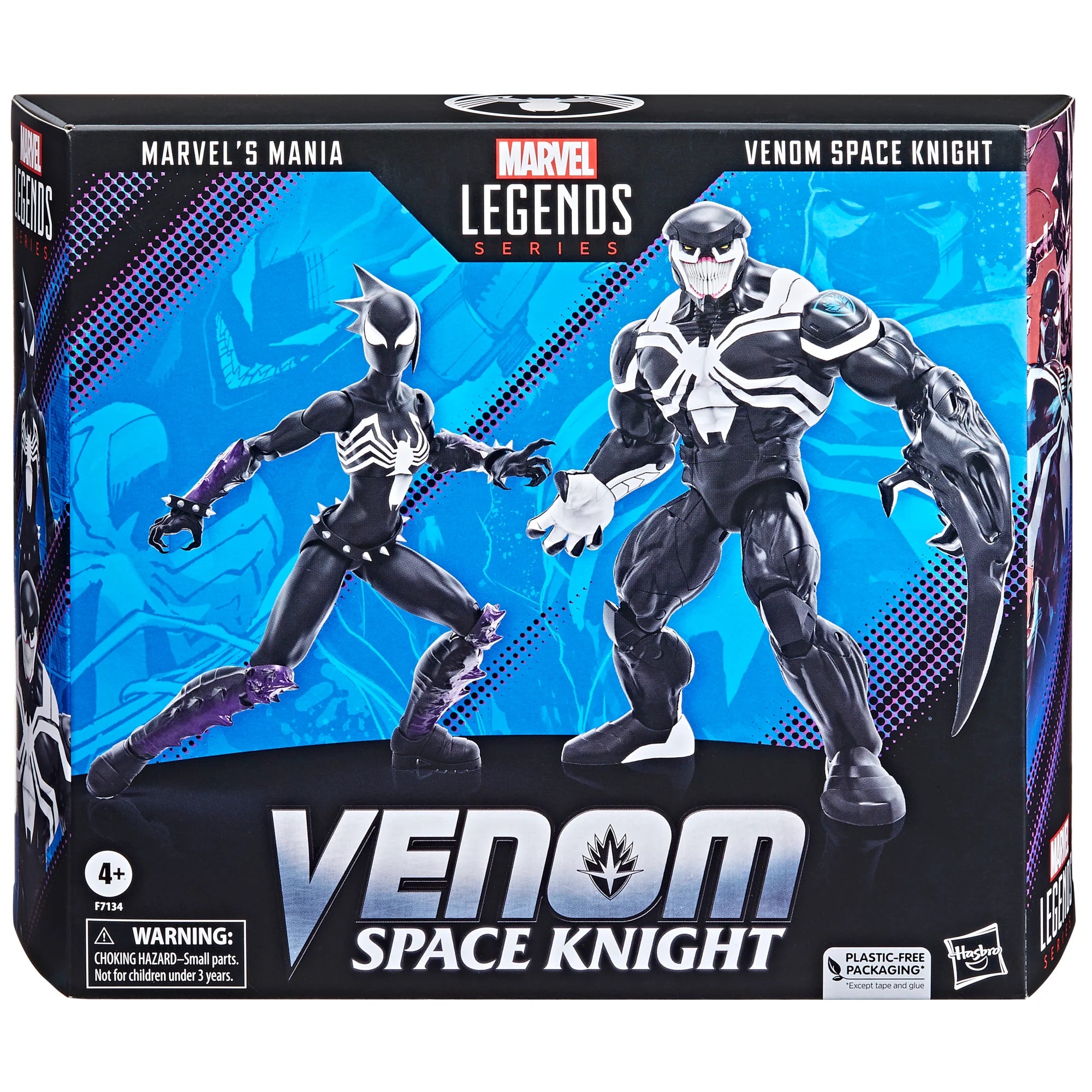 Hasbro's Collectible Marvel Legends Series 6-Inch Venom Space Knight and Marvel's Mania Action Figure Two-Pack