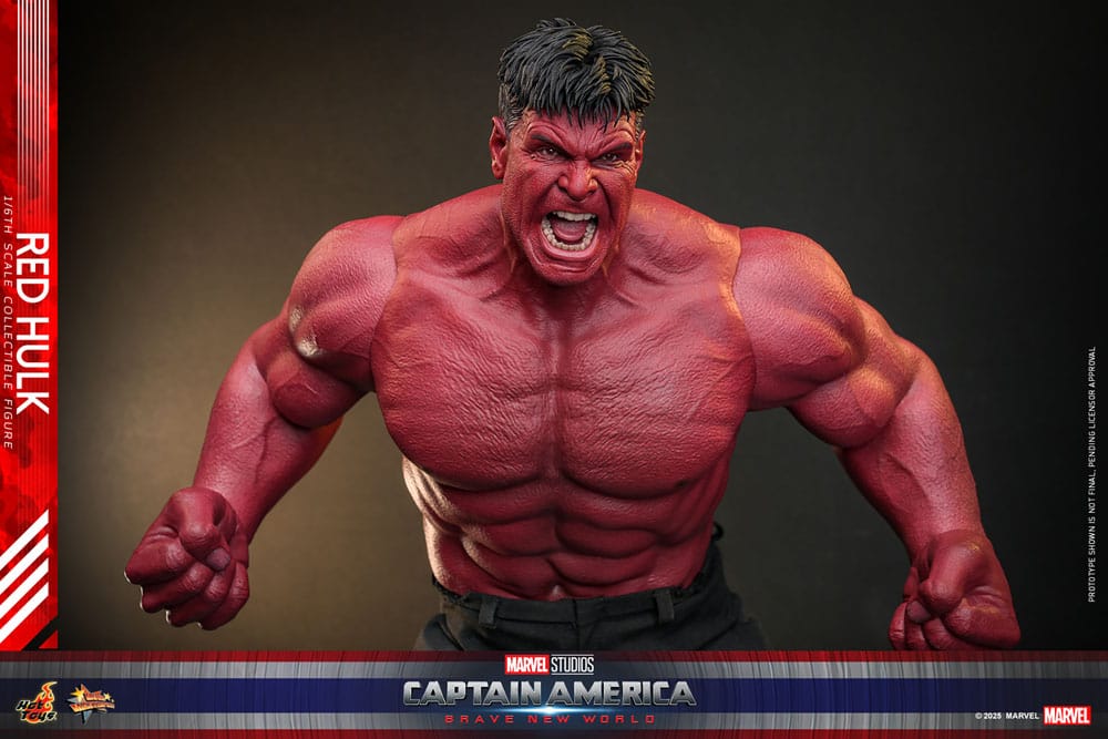 Hot Toys 1/6th Scale Collectible Action Figure of Red Hulk from Captain America: Brave New World