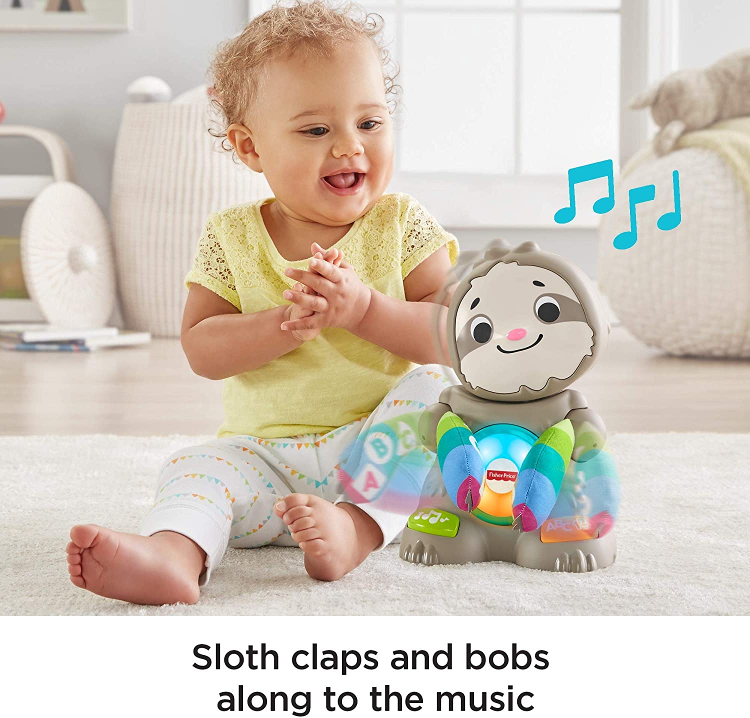 Fisher-Price Linkimals Sloth Toy with Smooth Dancing Moves