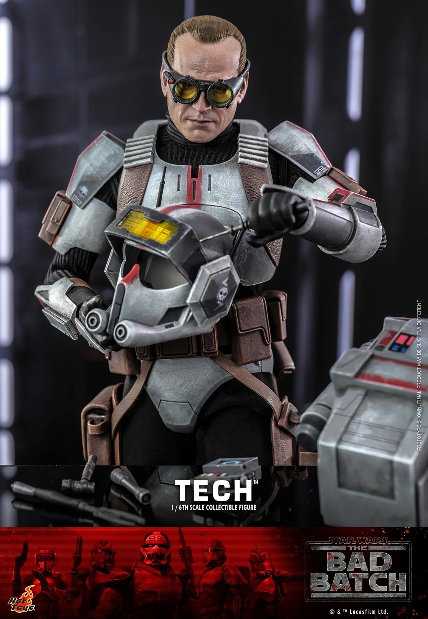 Hot Toys 1/6th Scale Collectible Figure of Tech from Star Wars The Bad Batch
