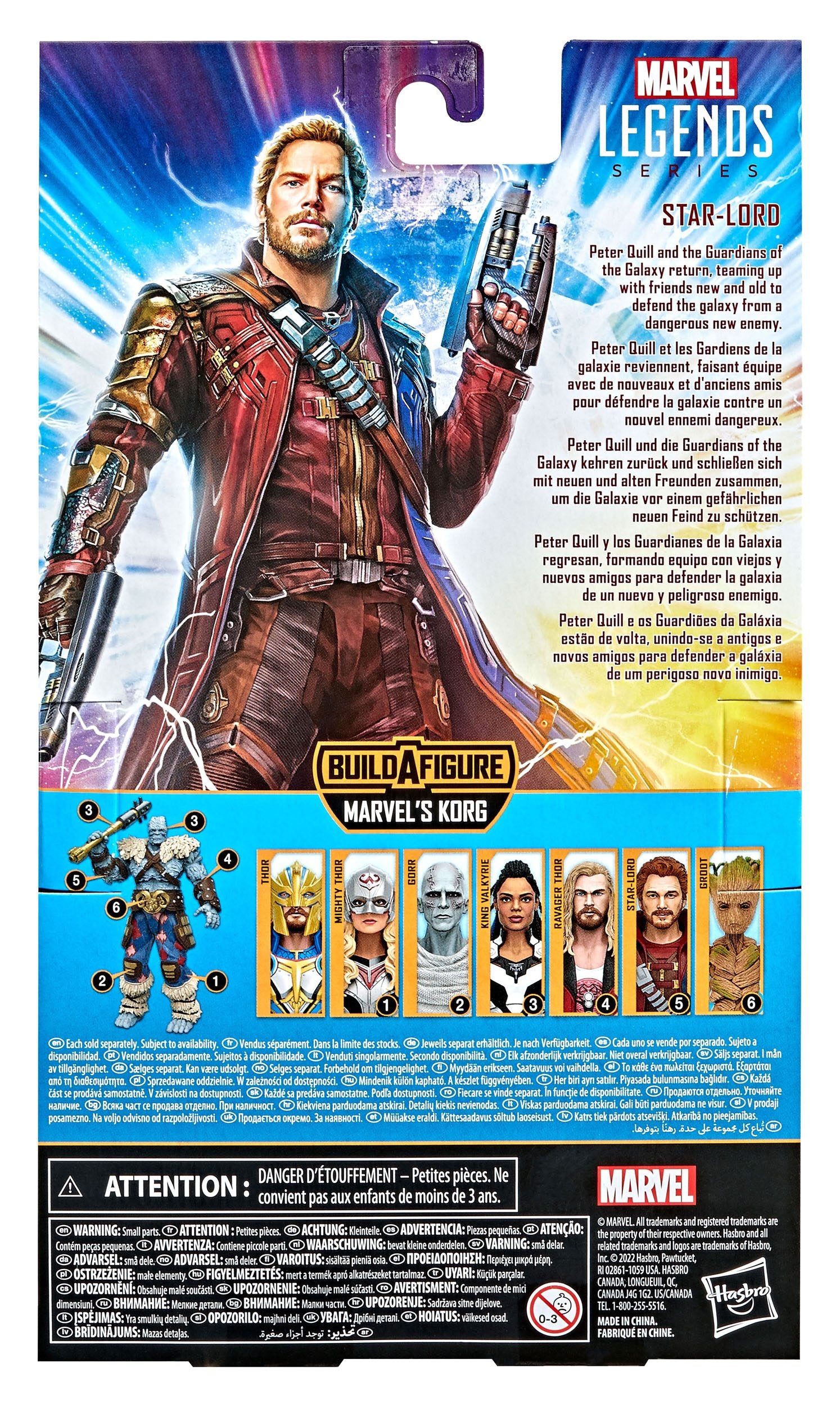 6 - inch Premium Marvel Legends Star - Lord Action Figure from Thor: Love and Thunder