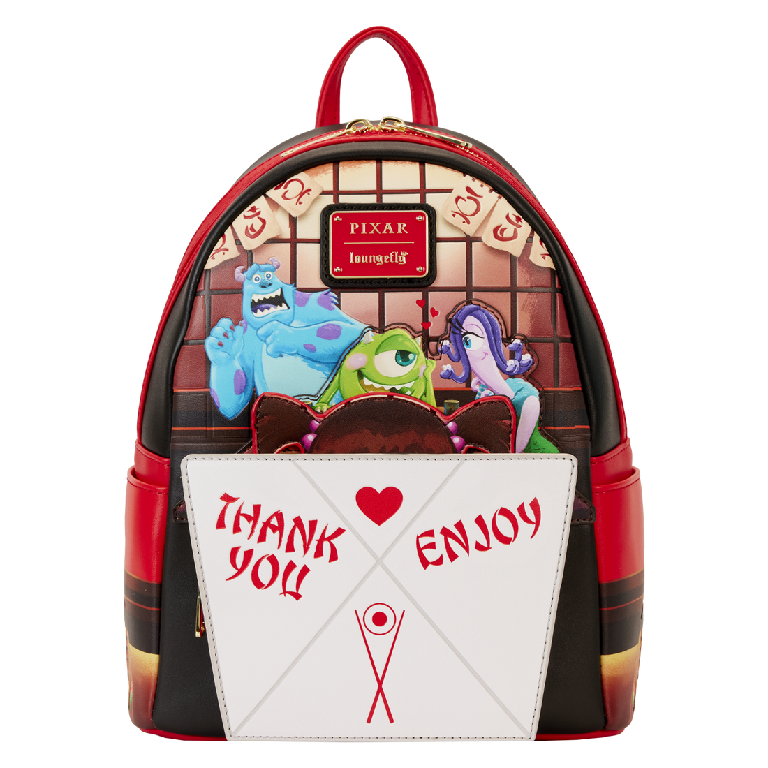 Loungefly Disney Monsters Inc Boo's Takeout Style Adjustable Mini Backpack