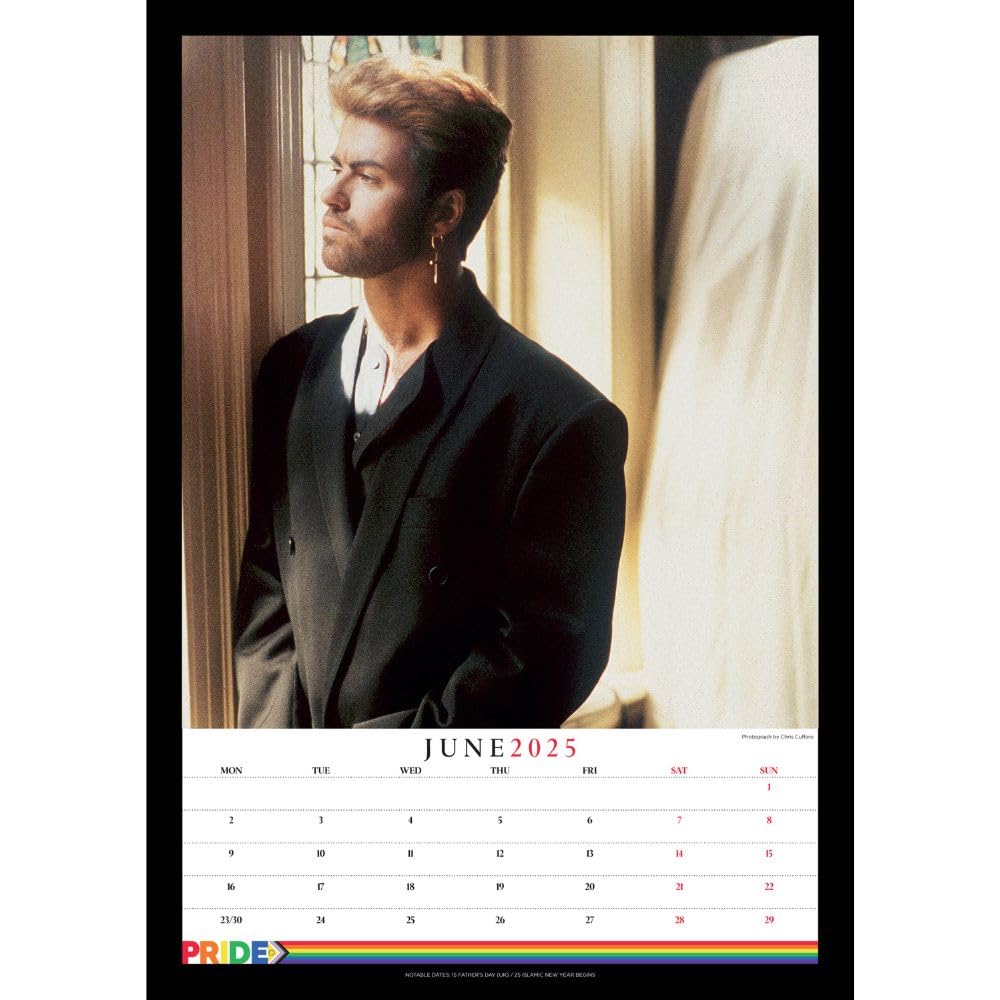 George Michael Themed A3 Wall Calendar for the Year 2025