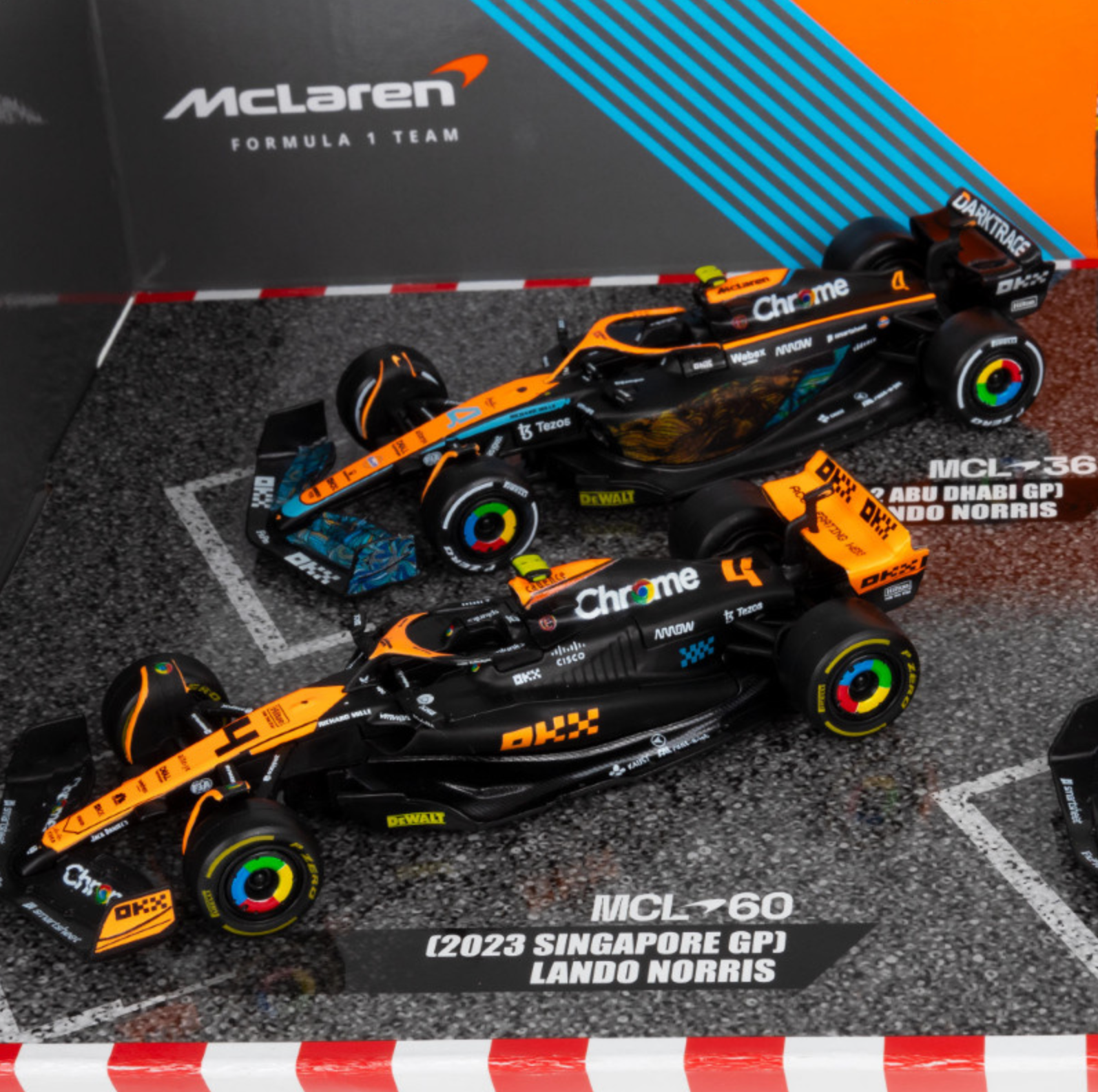Official 4 - Pack Collector's Edition: Formula 1 McLaren F1 Lando Norris Highlights Set