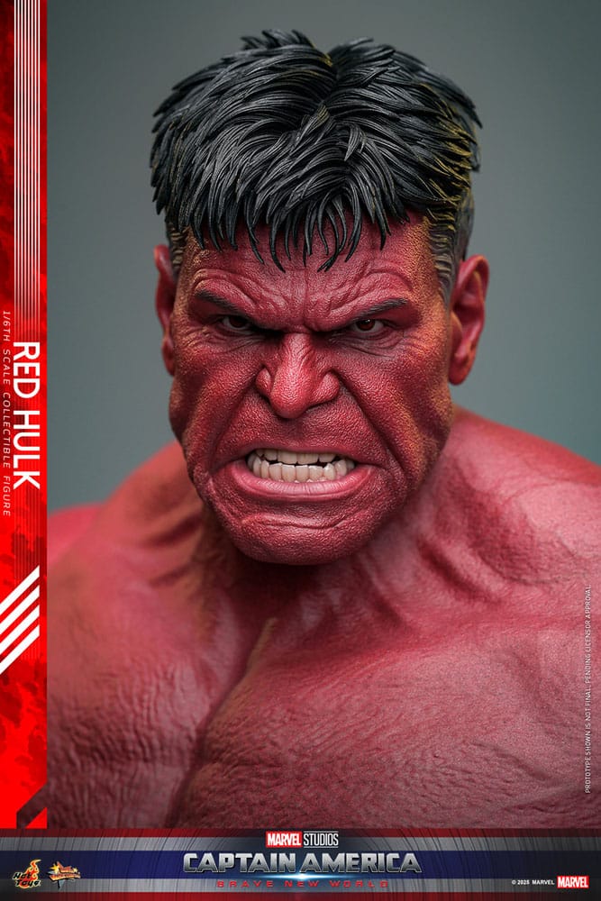 Hot Toys 1/6th Scale Collectible Action Figure of Red Hulk from Captain America: Brave New World