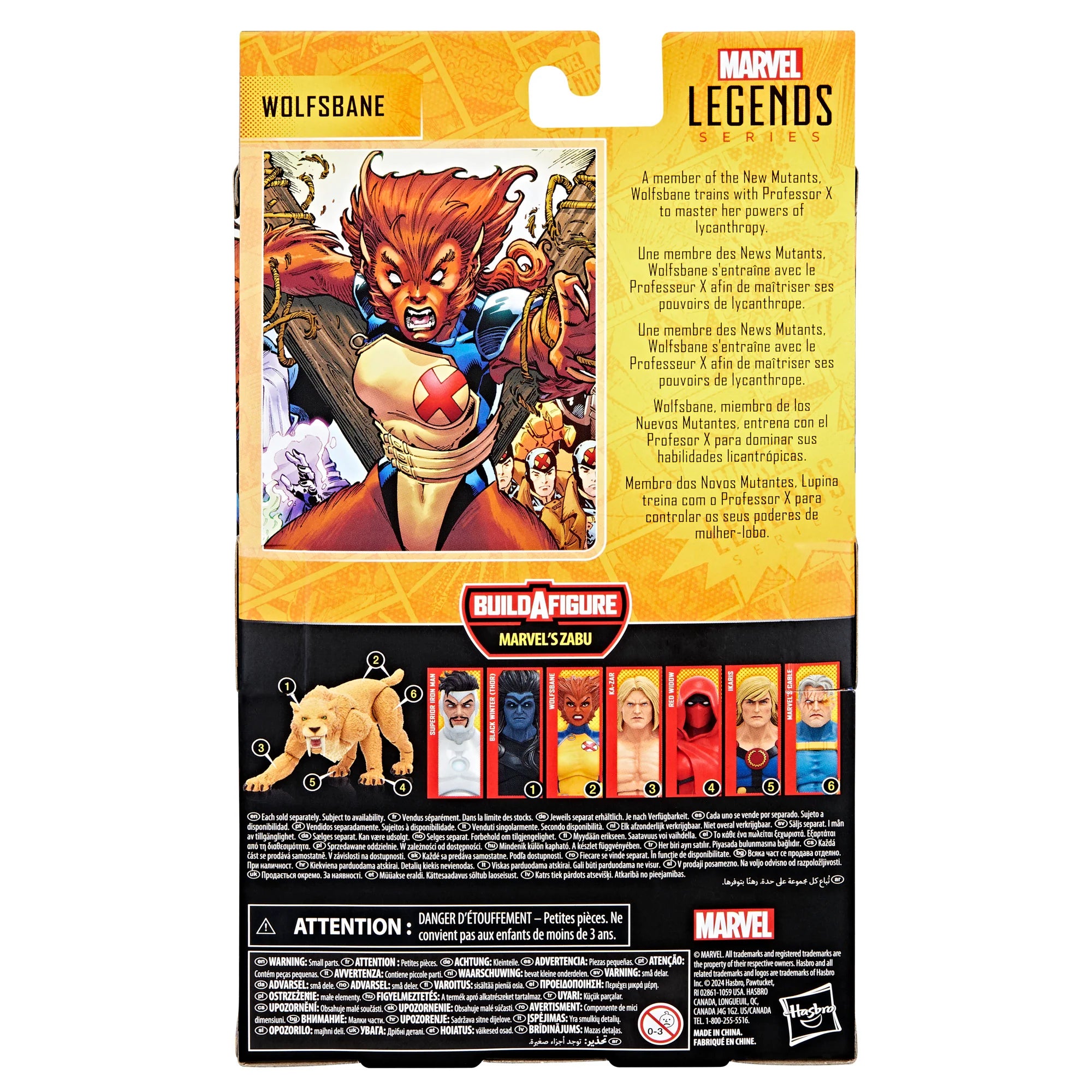 Hasbro Marvel Legends Series 6-Inch Wolfsbane Collectible Action Figure