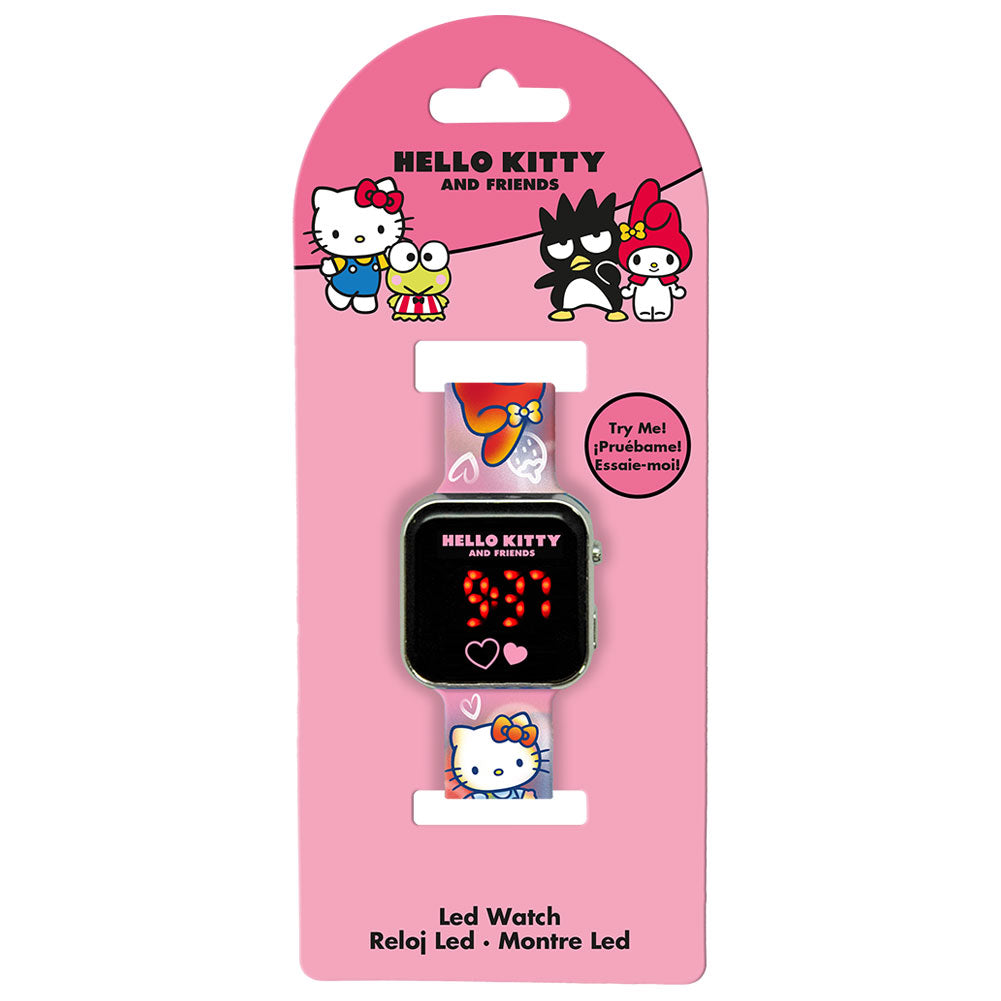 Adorable Hello Kitty Junior LED Digital Watch with Silicone Strap