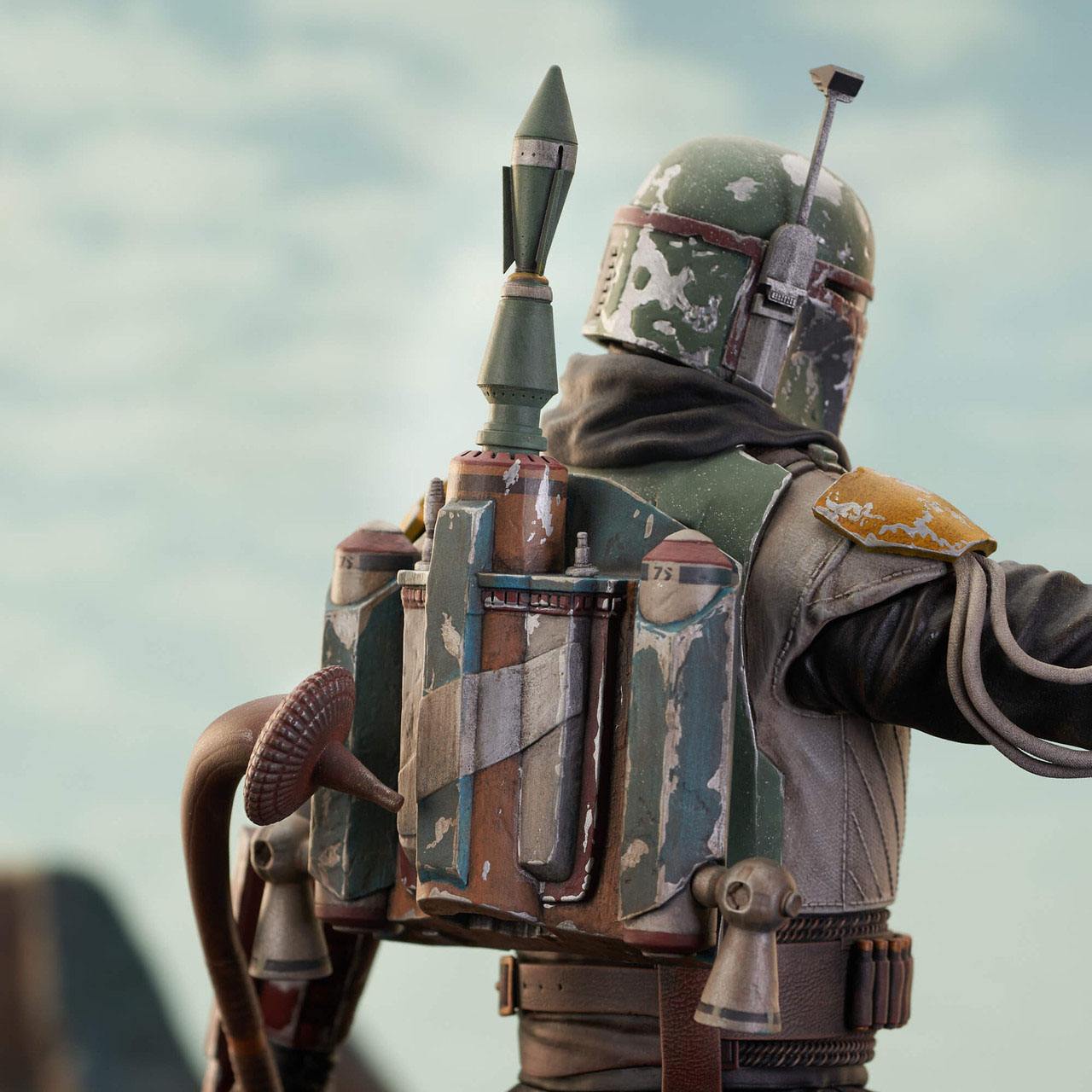 Gentle Giant Collectible Star Wars The Mandolorian Limited Edition Boba Fett Milestones Statue - Only 2000 Pieces Worldwide