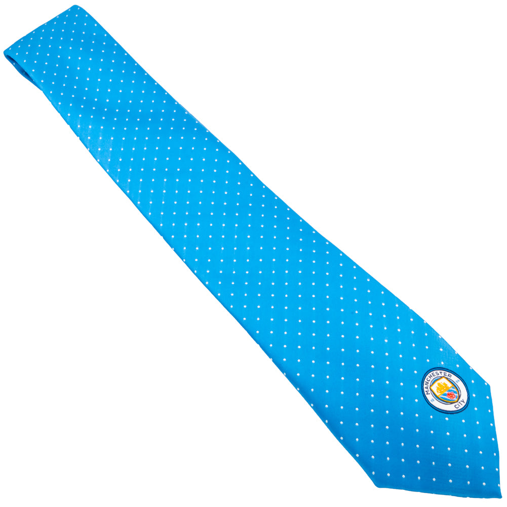 Manchester City Football Club Sky Blue Polyester Necktie for Fans