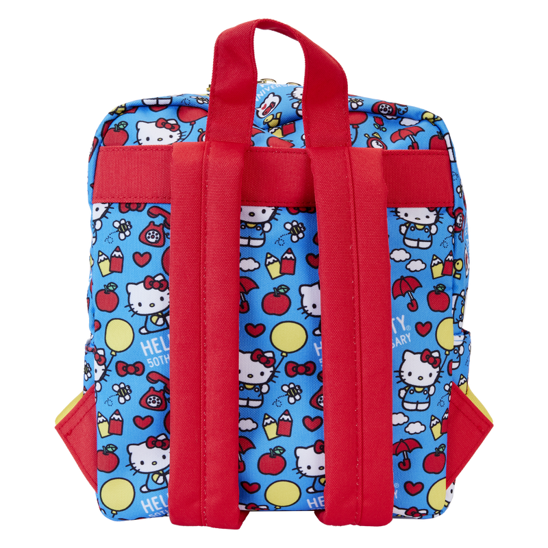 Loungefly Sanrio Hello Kitty 50th Anniversary All-Over Print Compact Nylon Mini Backpack