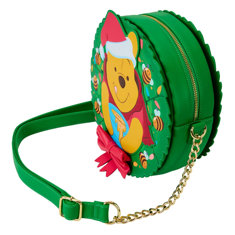 Loungefly Disney Winnie The Pooh Festive Wreath-Shaped Crossbody Bag