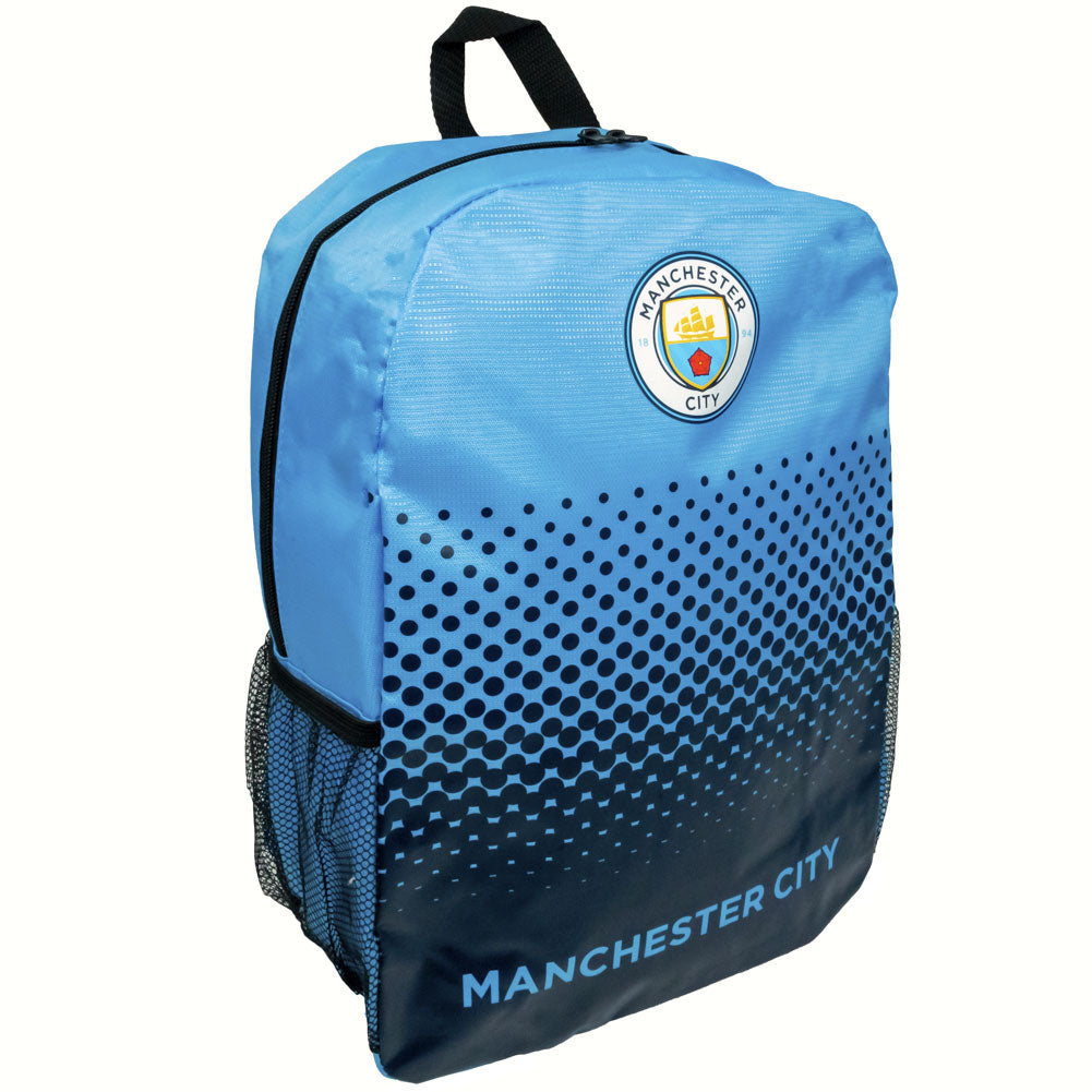 Stylish Manchester City FC Faded Design Backpack with Comfort Features