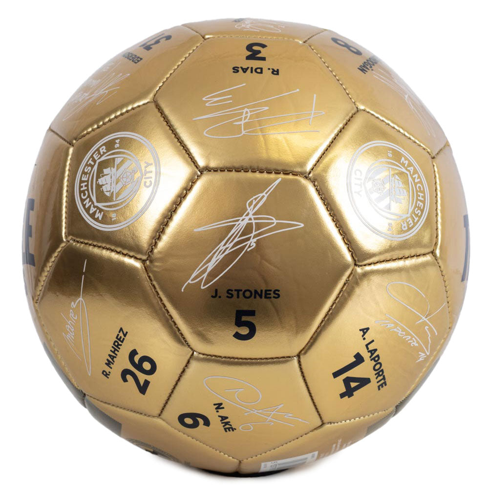 Authentic Manchester City Treble Champions Signed Synthetic Football