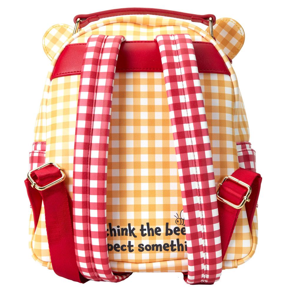Loungefly Disney Winnie the Pooh Gingham Adjustable Mini Backpack