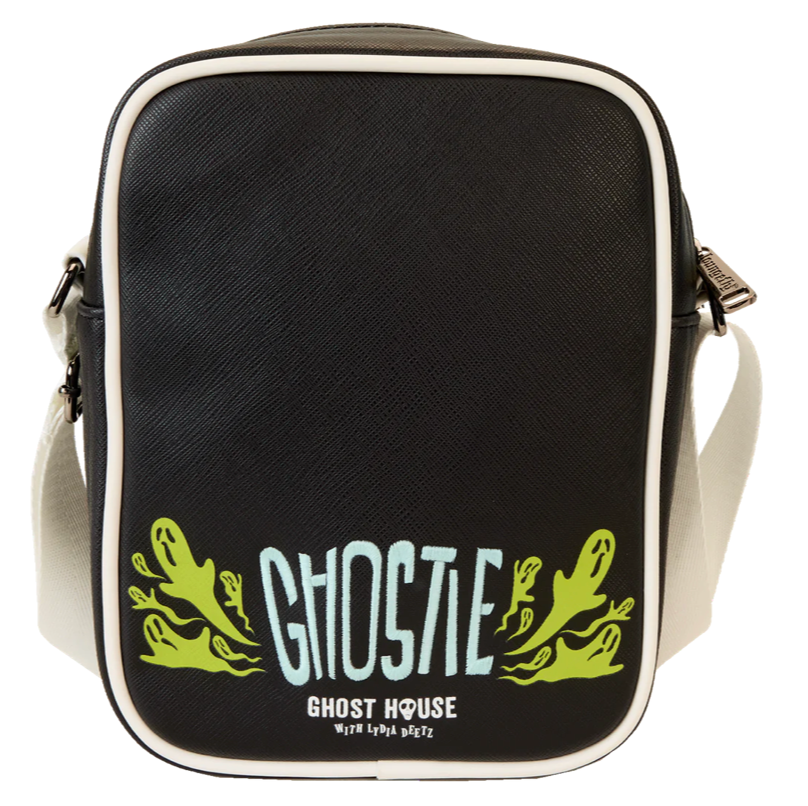 Loungefly Licensed Warner Bros Beetlejuice 2 Themed Ghost House Crossbody Shoulder Bag for Fashionable Carry