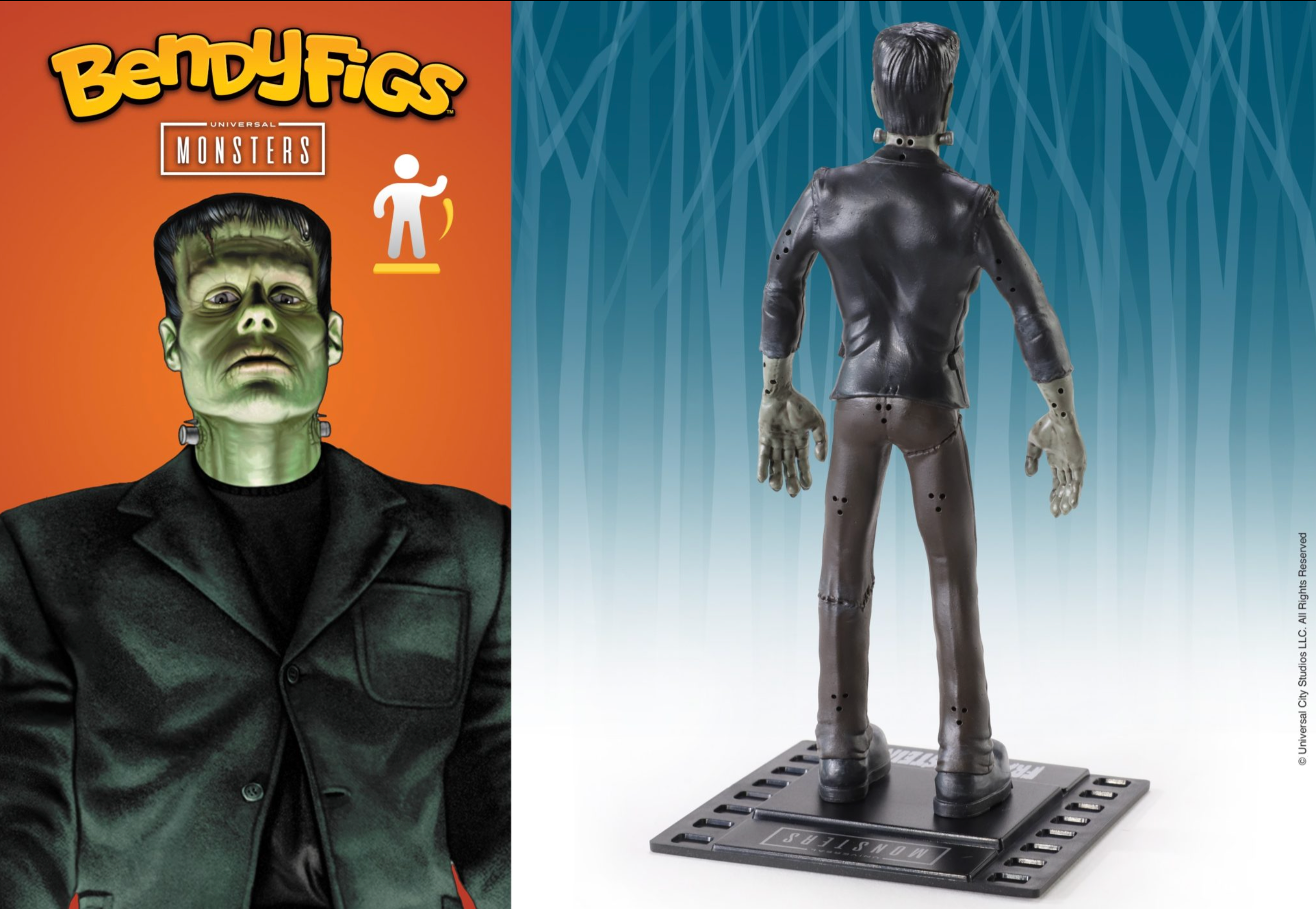 Universal Monsters Bendyfigs Collectible Figure of Frankenstein Monster