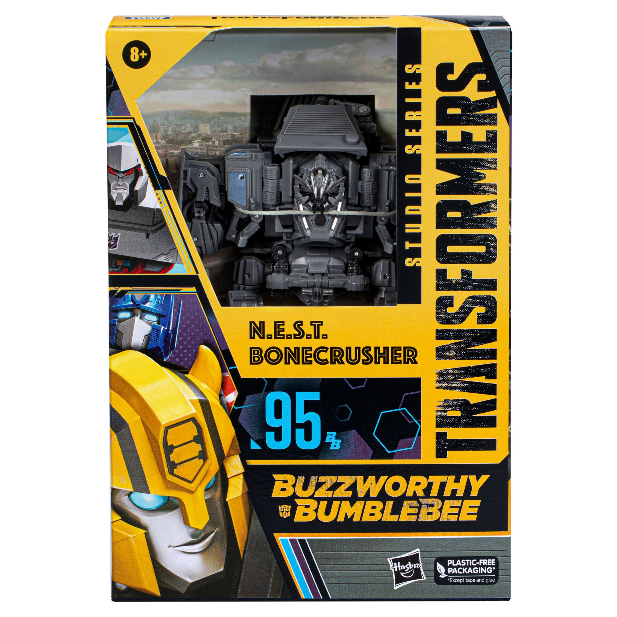 Hasbro Transformers Studio Series - Highly Collectible Buzzworthy Bumblebee Voyager N.E.S.T Bonecrusher Action Figure for Kids and Fans