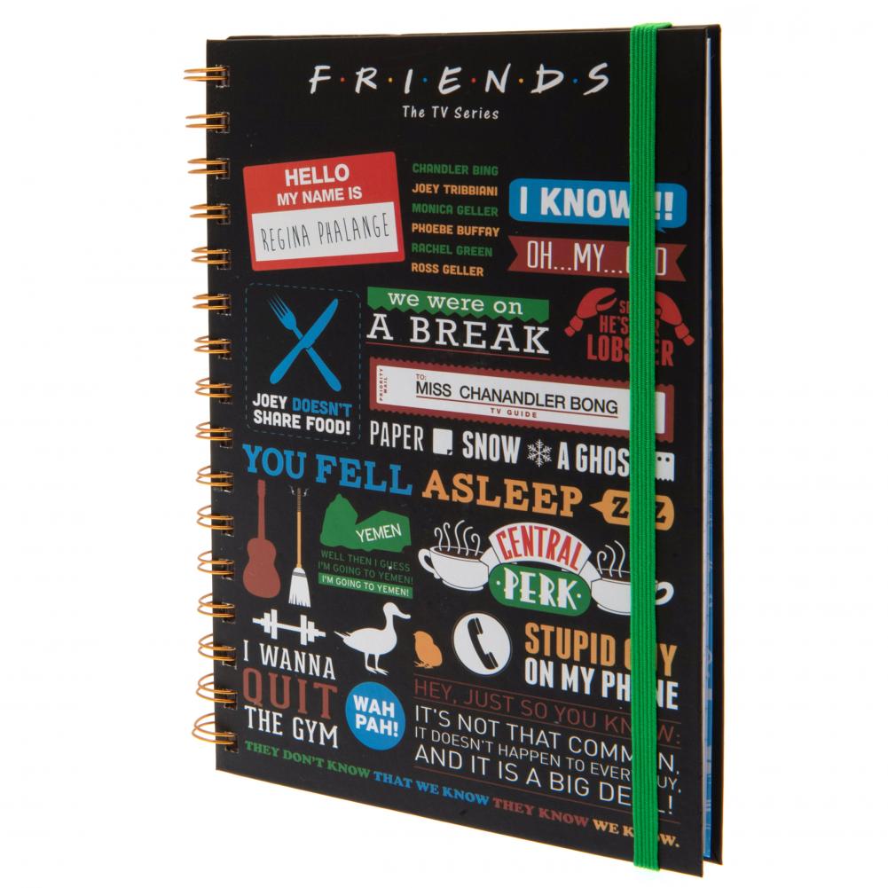 A5 Spiral Bound Hardback Notebook Inspired by Friends TV Series