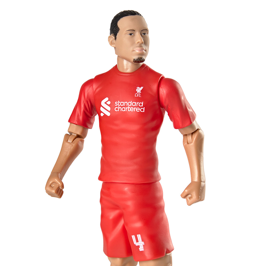 20cm Tall Liverpool's Virgil Van Dijk No.4 Action Figure with Football
