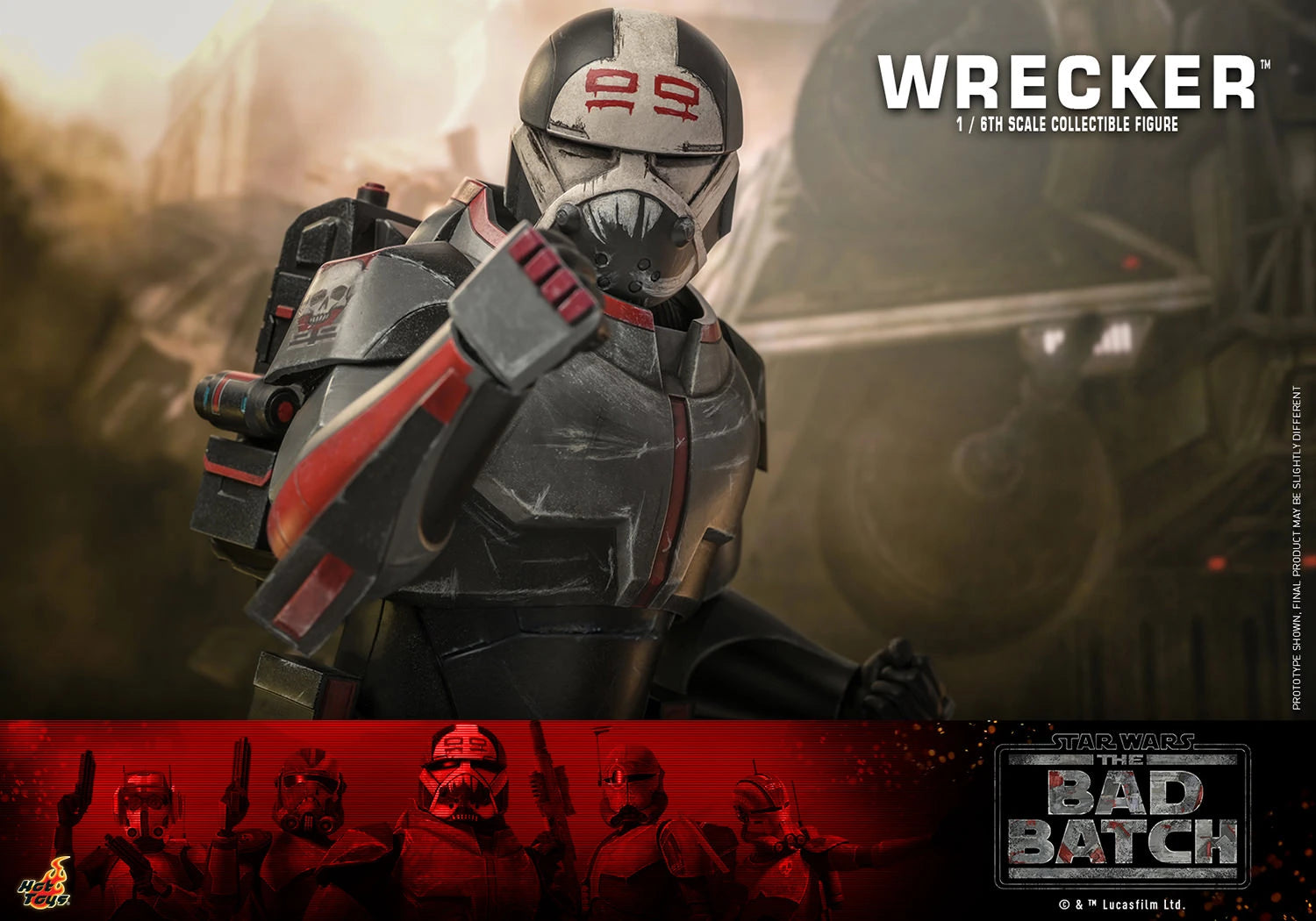 Hot Toys 1/6th Scale Star Wars The Bad Batch Wrecker Collectible Figure
