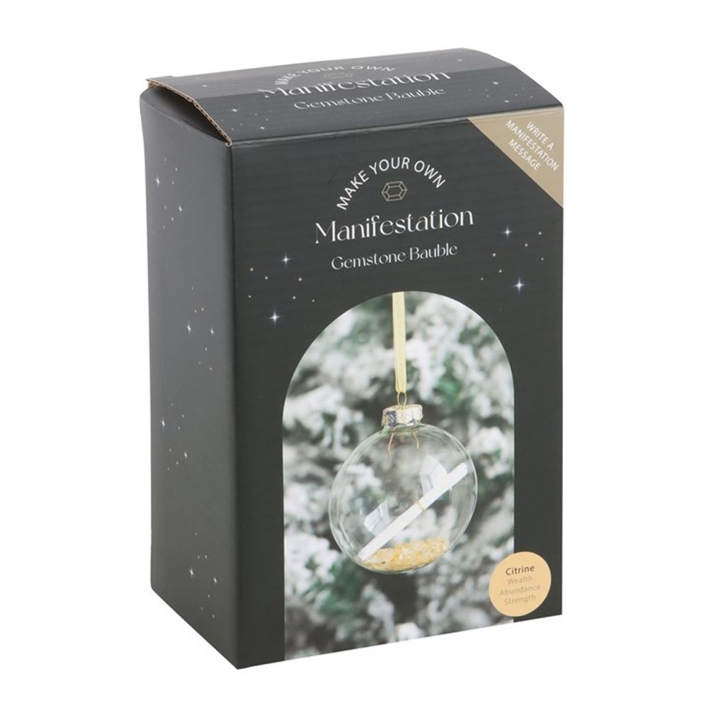 Citrine - Infused Personalized Christmas Bauble Manifestation Kit