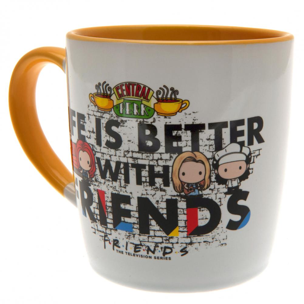 High - Quality Ceramic Friends Mug and Decorative Coaster Set in a Stylish Gift Tin