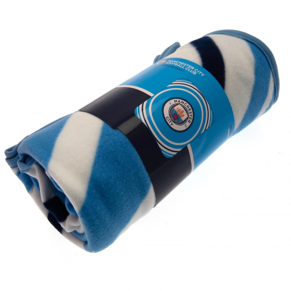 Cozy Manchester City Football Club Polyester Fleece Blanket for Comfort