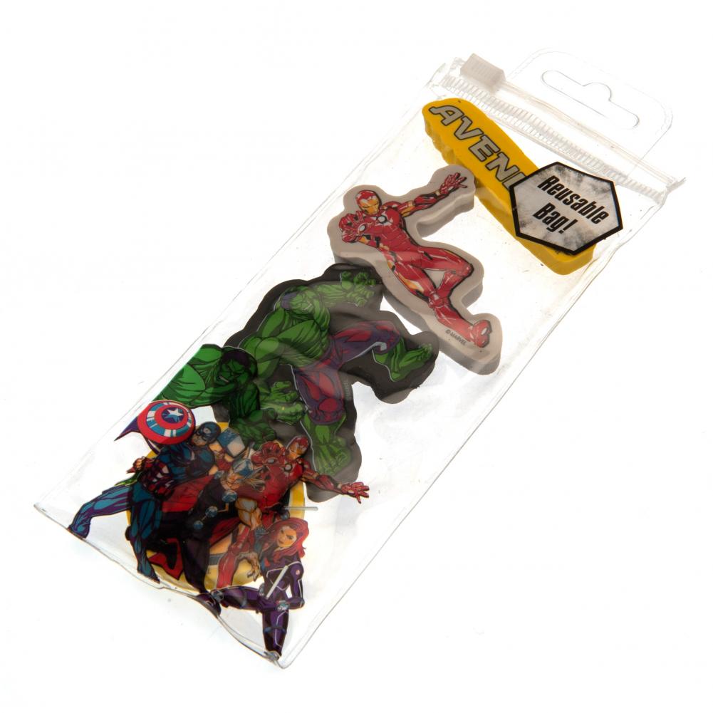 Fantastic Set of 4 Marvel Comics Themed Erasers