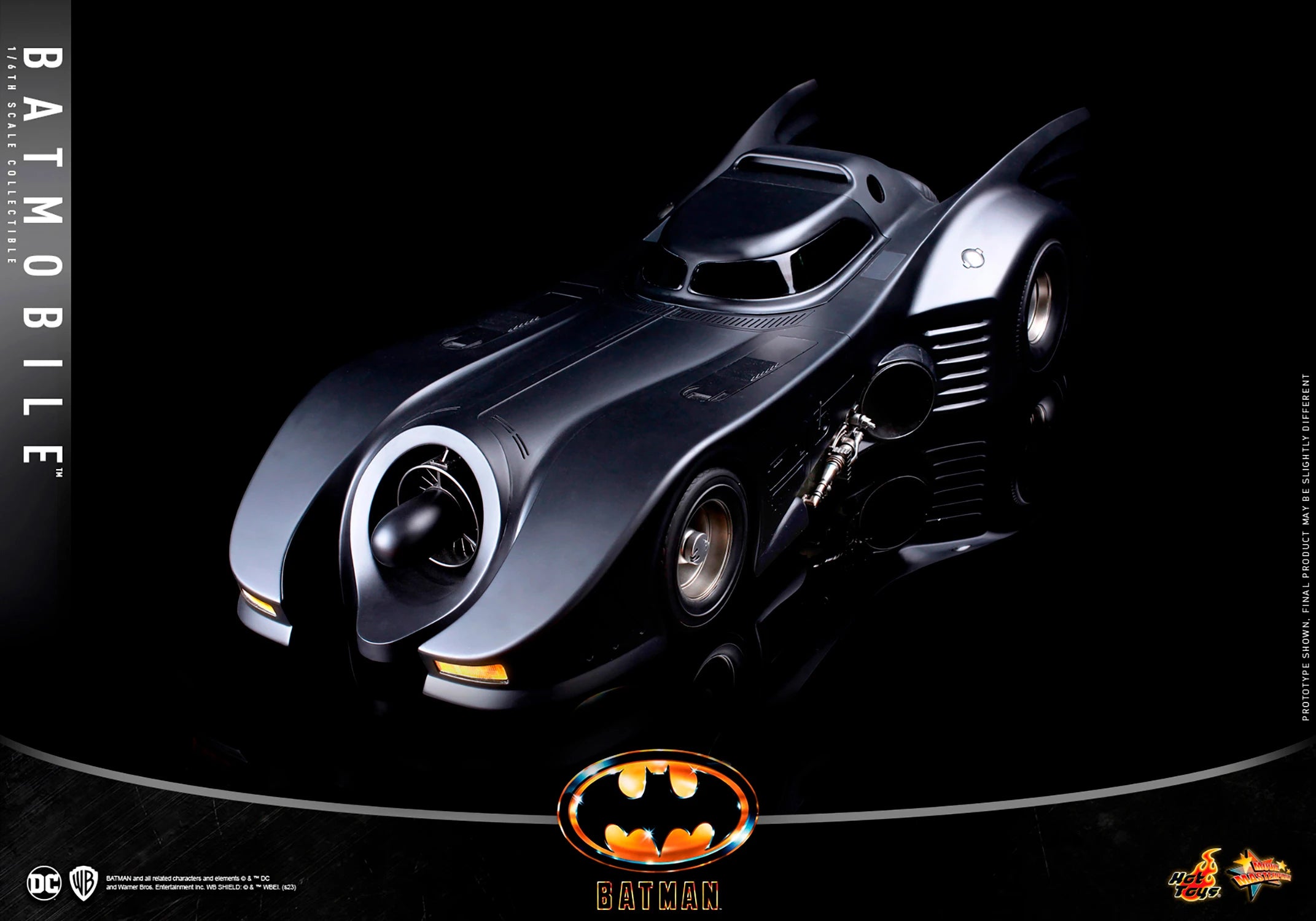Hot Toys 1/6th Scale Collectible DC 1989 Batman Movie-inspired Batmobile Vehicle