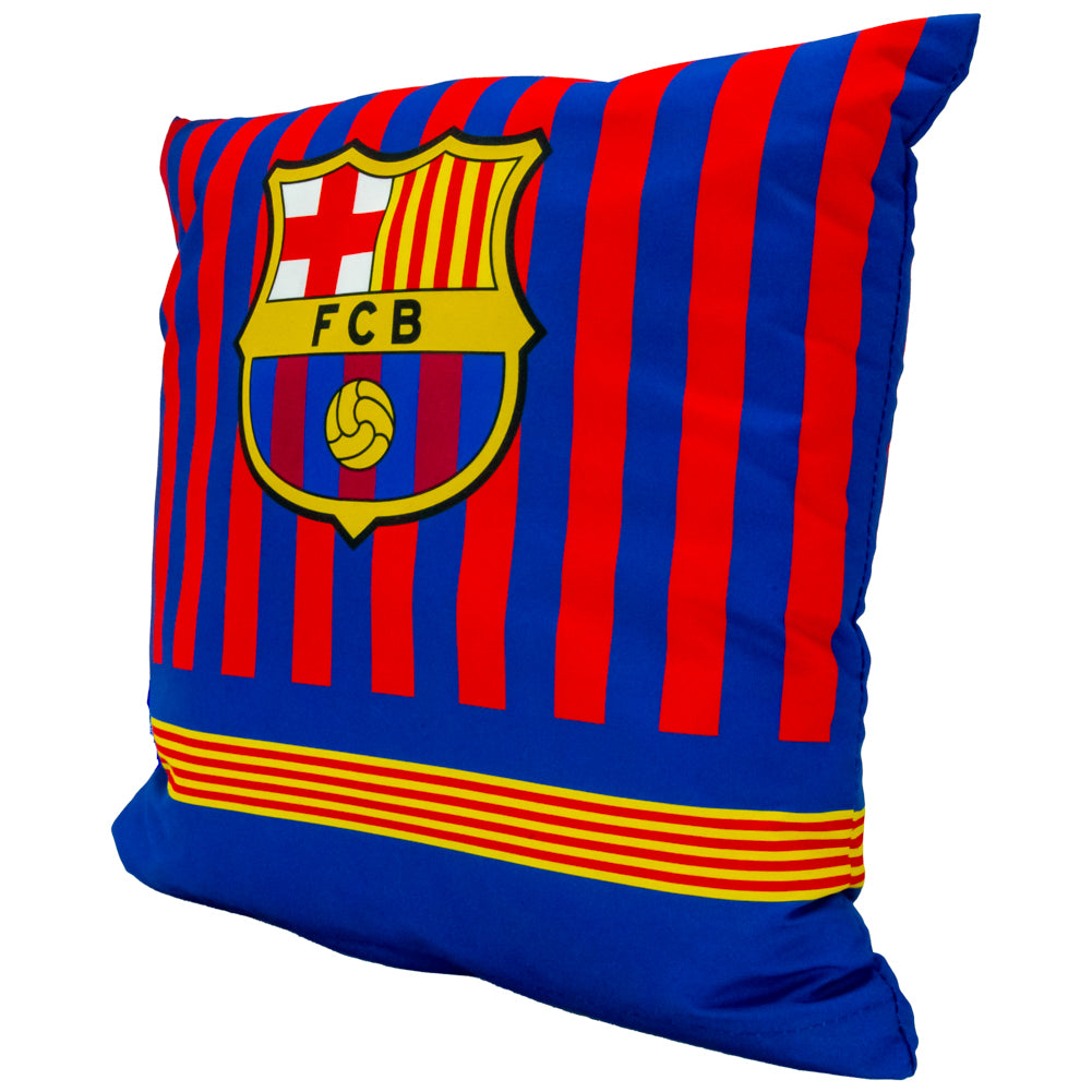 FC Barcelona Striped Decorative Cushion for Home and Fans
