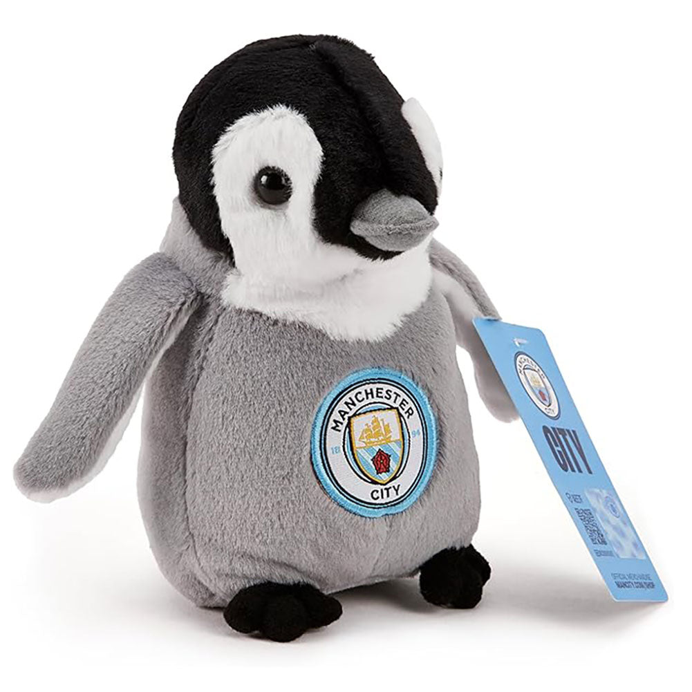 Manchester City Football Club Stuffed Plush Penguin Toy