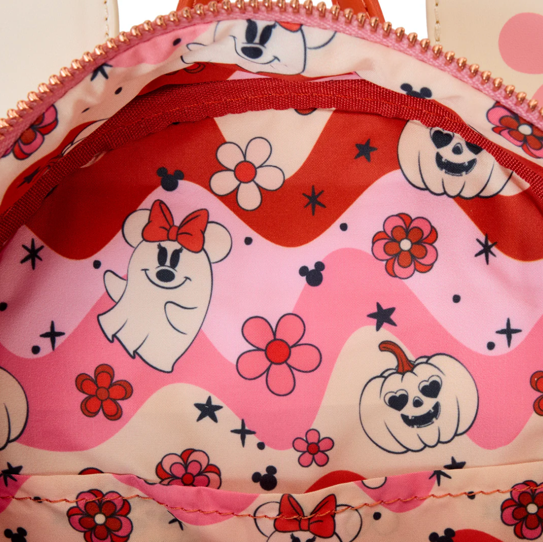 Loungefly Disney Halloween-themed Mini Backpack Featuring Glow-in-the-Dark Minnie