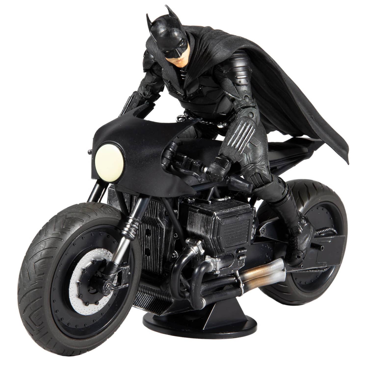 McFarlane DC Multiverse Collectible The Batman's Iconic Batcycle Vehicle Toy